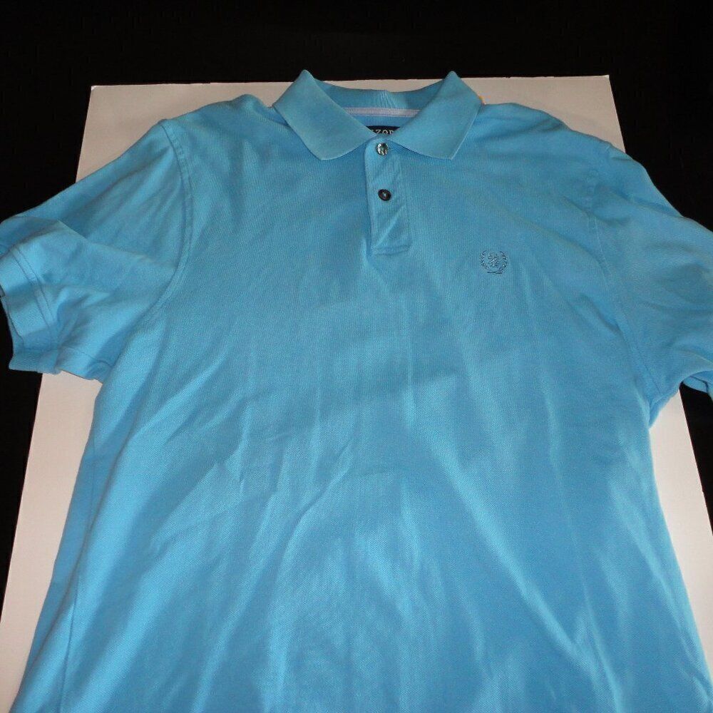 Men's IZOD Light Blue Silkwash polo sz medium shirt